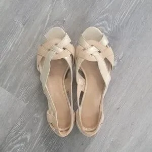 Gorgeous Moustache Clementine leather sandals with cute moustache  embroidery